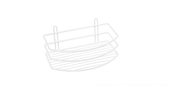 Полка овальная одноэтажная белая Fixsen FX-720W-1 250_100_Array